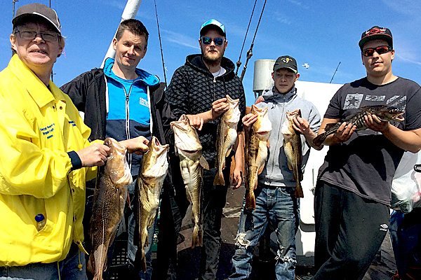 Fisketur med företaget i med Fladen fisketurer.